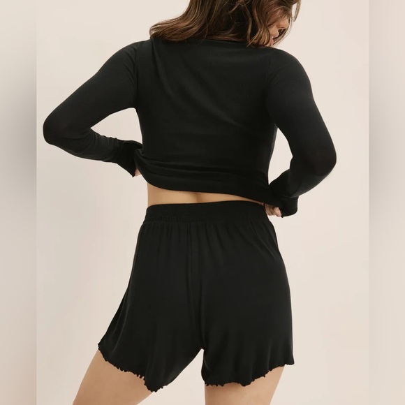 Knix Black Modal Rib Henley Sleep Set - XS - Picture 2 of 6